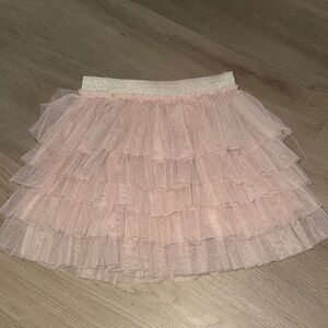 Zara Pink Layered Tulle Skirt